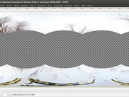 zenith and nadir converted back to panorama